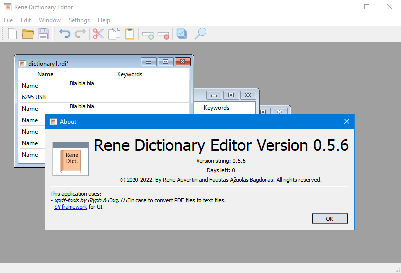 Dictionary Editor